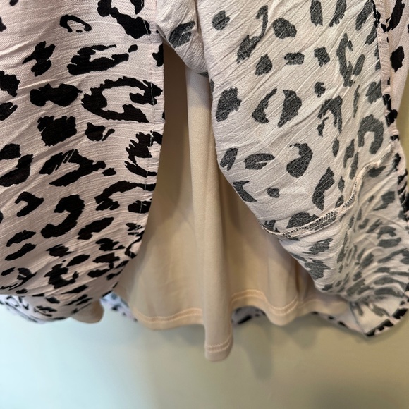 Angel Heart | Leopard Lamour Floral Embroidered Pattern Cap Sleeves Lined Dress - Picture 12 of 15